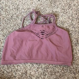 strappy areopostel sports bra